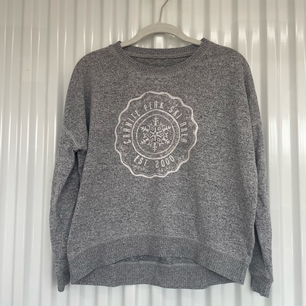 Gray Graphic Women's Sweater